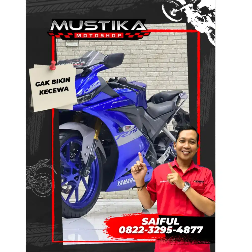 Perfect Condition!!Yamaha R15 V3 pmk 2022 N Asli mulus-Mustika Saiful