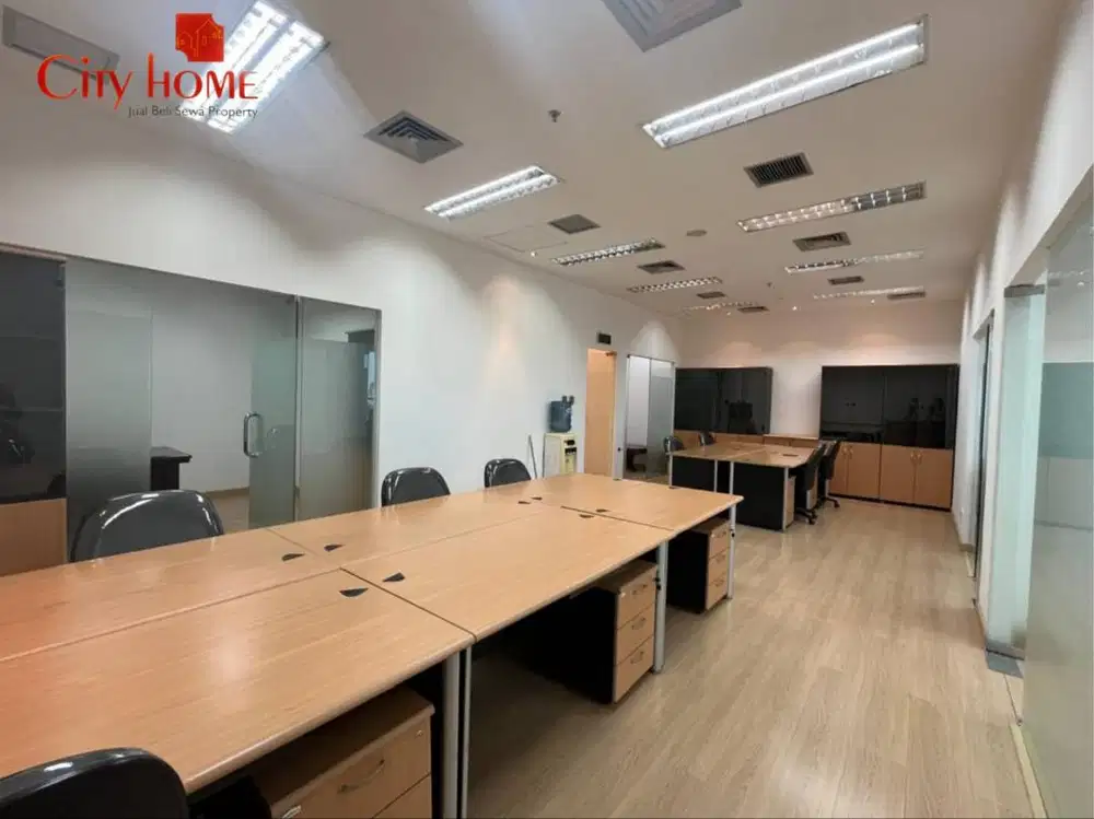Disewakan Cepat Office APL Tower, Furnished Bagus (Jakarta Barat)