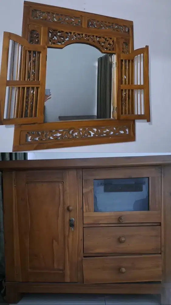 furniture jati asli, dijual cepat 1,5 nego
