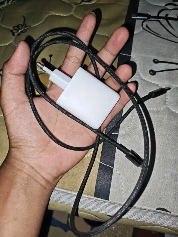 Charger anker 45w + kabel nylon premium