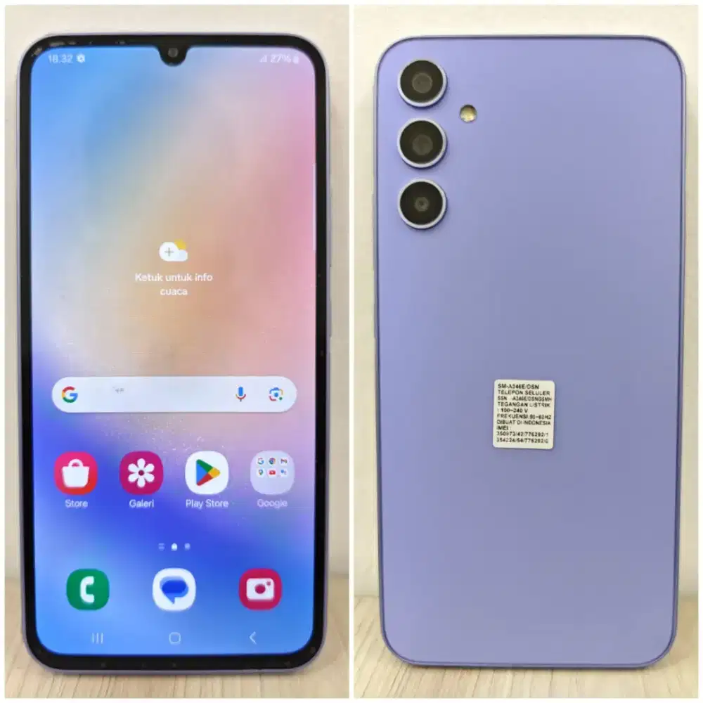 SAMSUNG A34 5G RAM 8/256 FULLSET SUPER MULUS POL MINUS RINGAN AJA