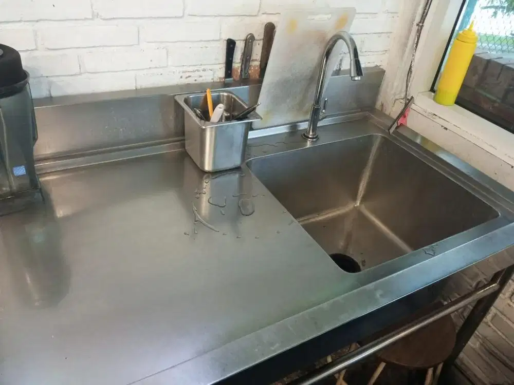 Meja cuci piring/ Sink cuci piring panjang 120 cm