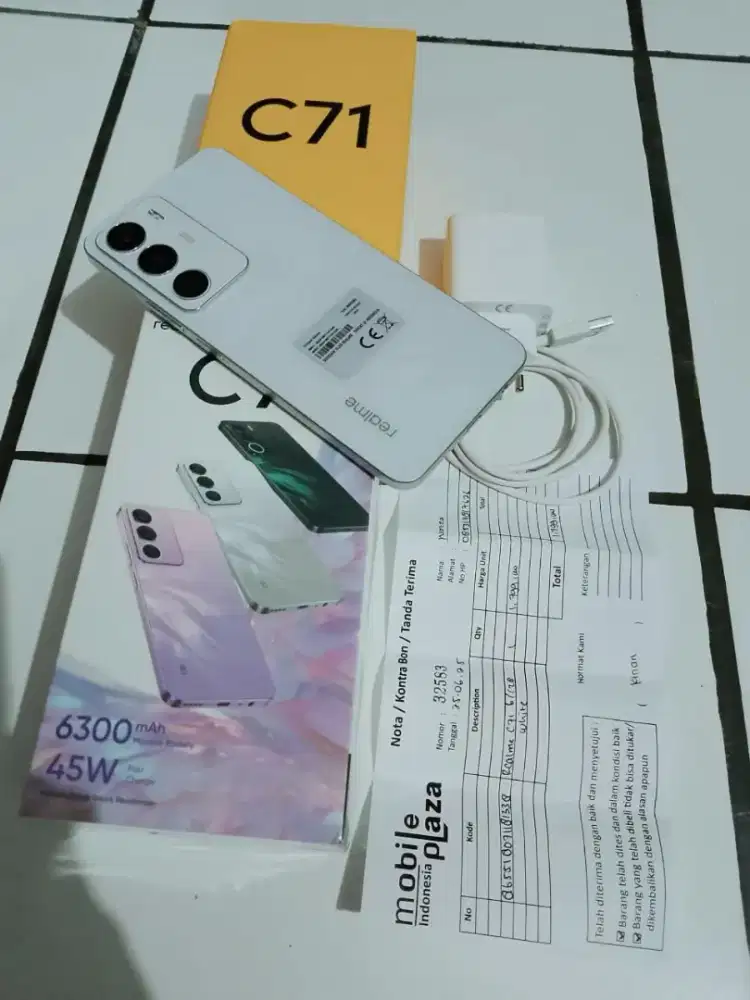 Realme c71 fullset ram 6+12/128