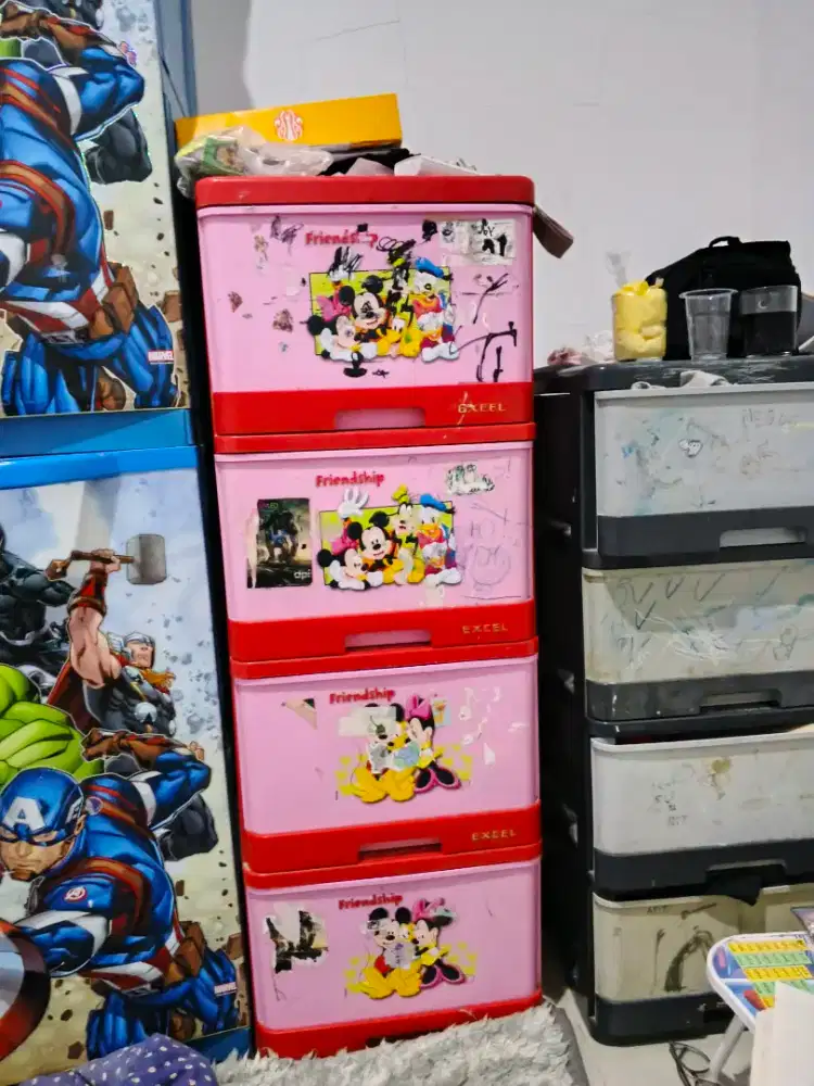 Lemari pakaian plastik laci merk EXCEL