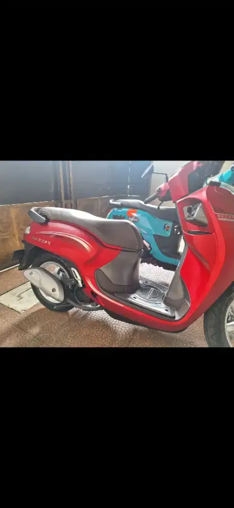 Honda Scoopy Keyless Like New KM low thn 2025   Merah doff