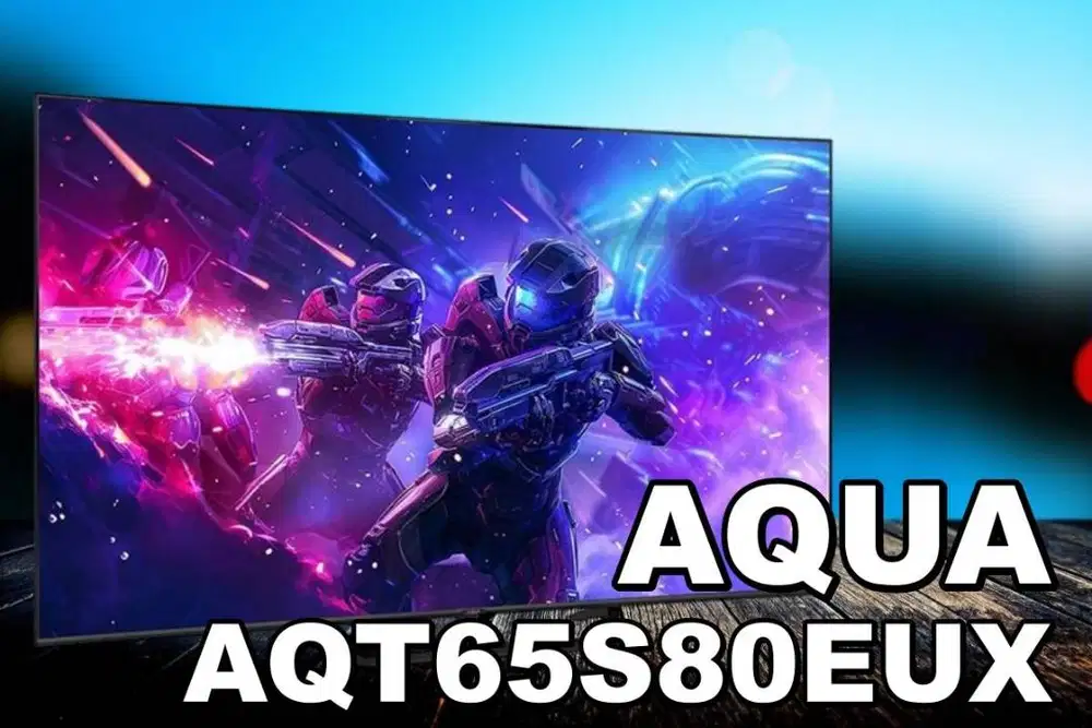 QLED TV AQUA 65 INCH 4K UHD GOOGLE TV - AQT 65 S 80 EUX FREE BRACKET