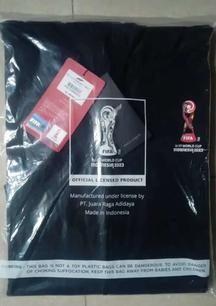 Jaket wind breaker OFFICIAL Timnas U17 World Cup Indonesia 2023