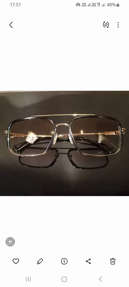 Di Jual Kacamata Rosegold Merk Giordano, Lensa Progresif