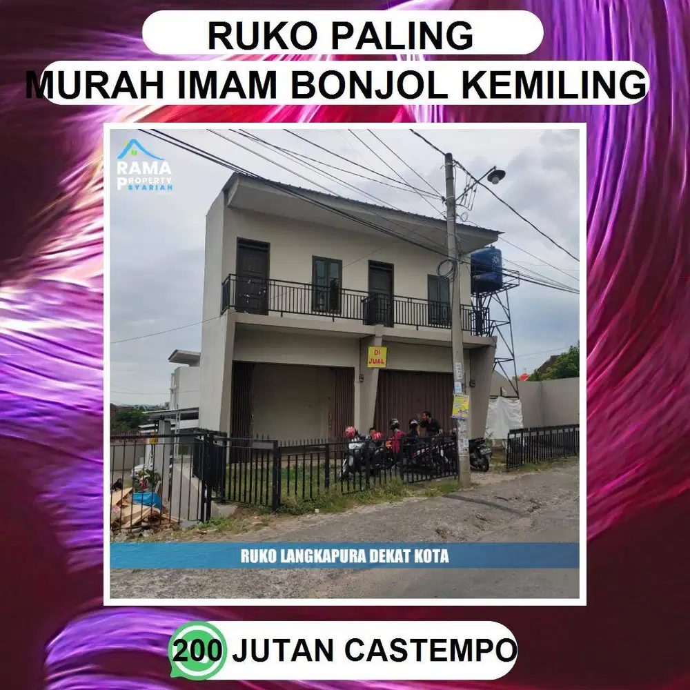 RUKO TERMURAH DI TENGAH KOTA RUKO GRIYA ABADI imam bonjol GUNTER