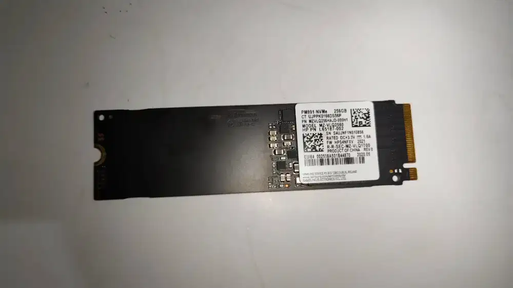 SSD Samsung Nvme 256Gb Copotan HP Envy
