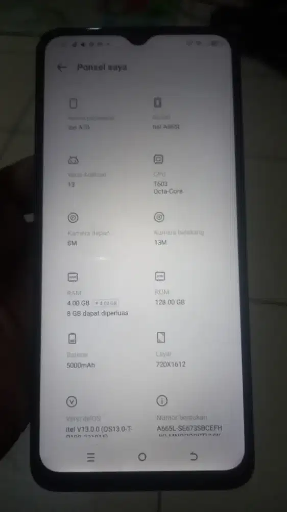 ITEL A70 RAM 4/128