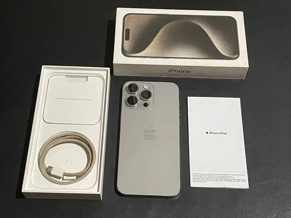 iPhone 15 Pro Max 256gb iBox Natural Titanium Fullset Original