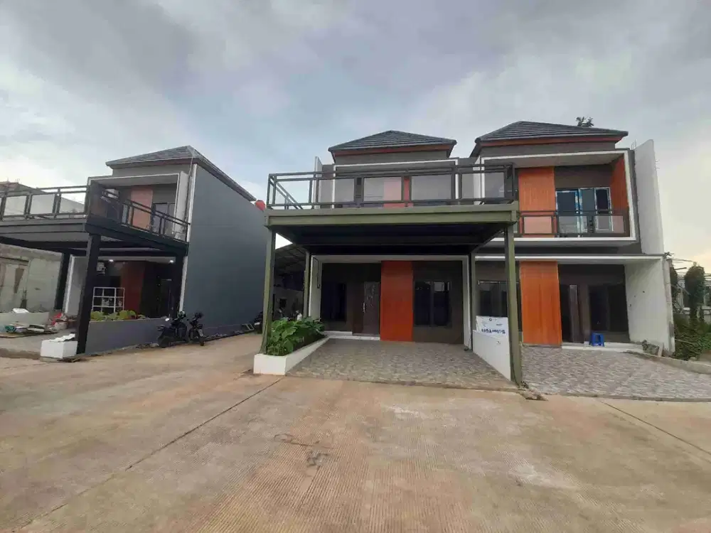 Townhouse mewah pinggir jalan raya jatiwarna unit ready stok siap huni