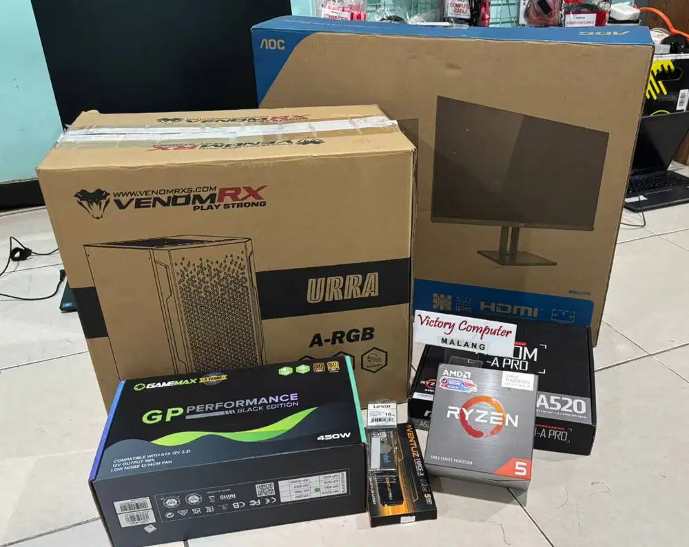 PC KOmputer Ryzen 5-5600G Kondisi Perfect MURAH