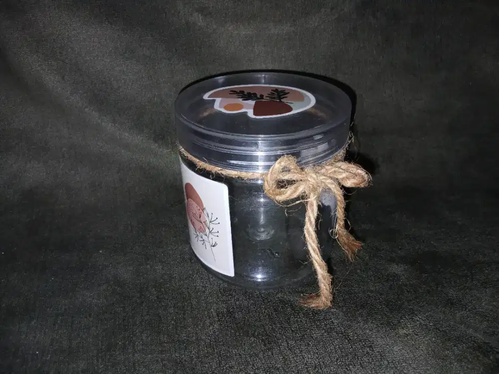 Jar Aesthetic — Clear Storage With Ribbon