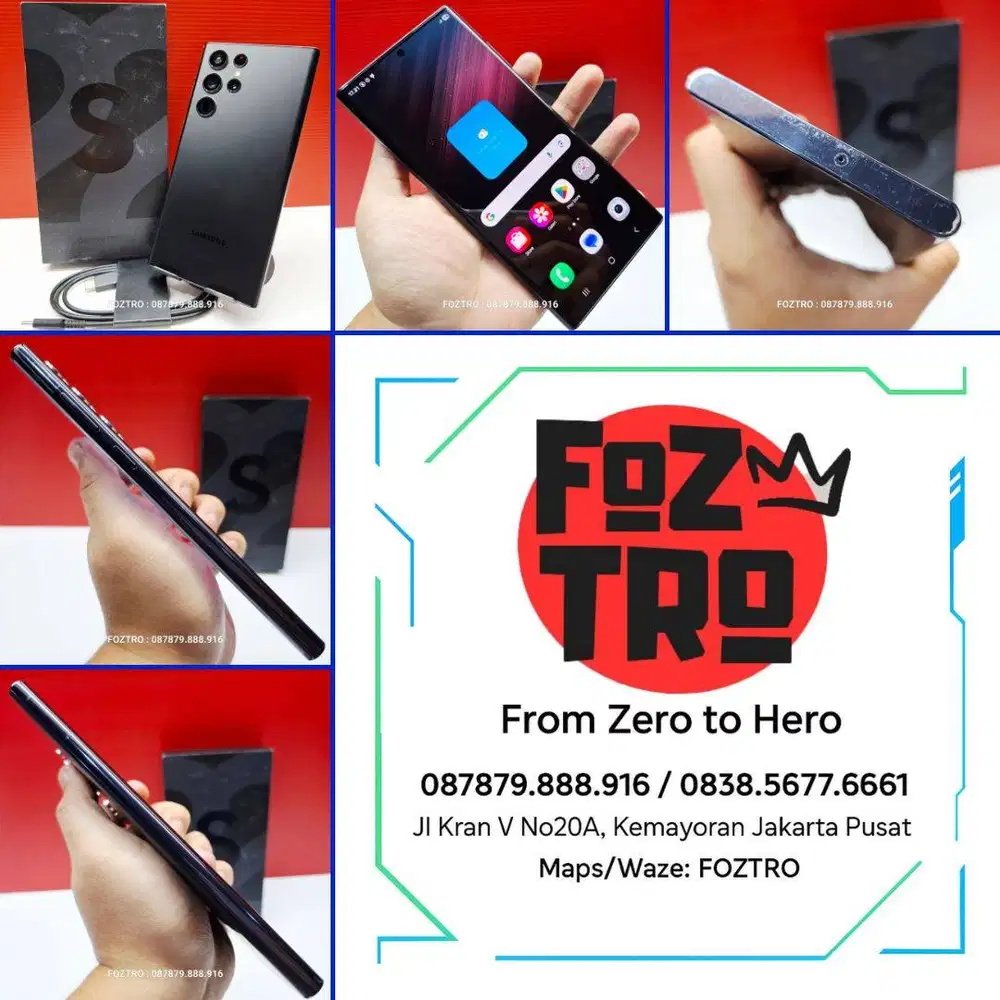 Samsung Galaxy S22 Ultra 12/256GB Fullset Resmi No Minus