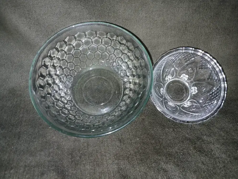 Set Mangkuk Kaca Kristal Duo