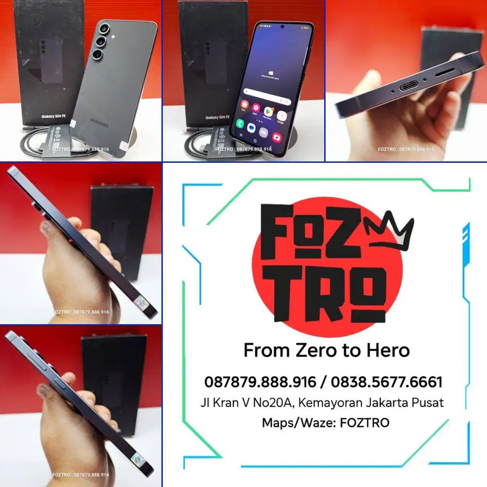 Samsung Galaxy S24 FE 8/256GB Mulus LIKE NEW Resmi SEIN