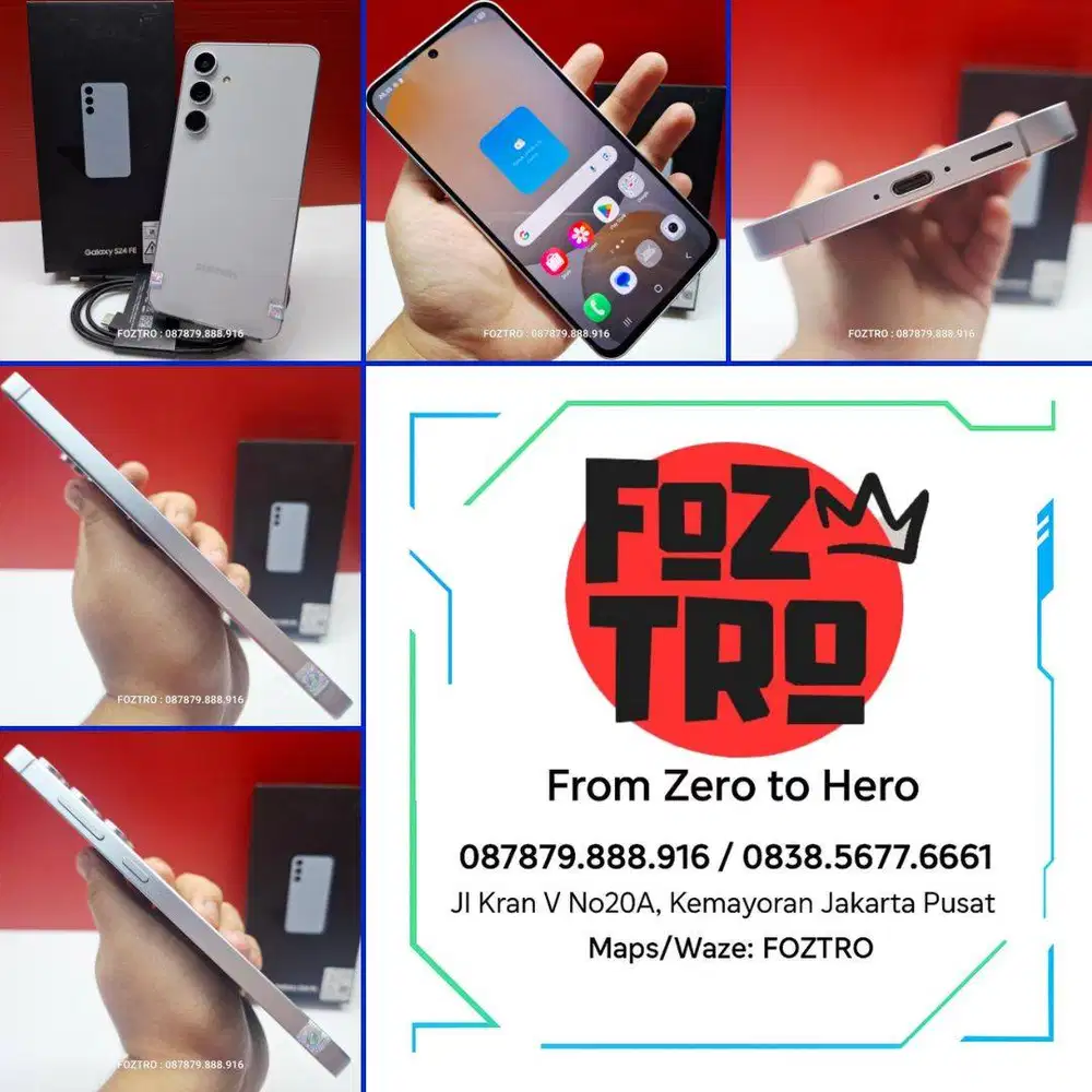 Samsung Galaxy S24 FE 8/256GB Mulus LIKE NEW Fullset Resmi SEIN