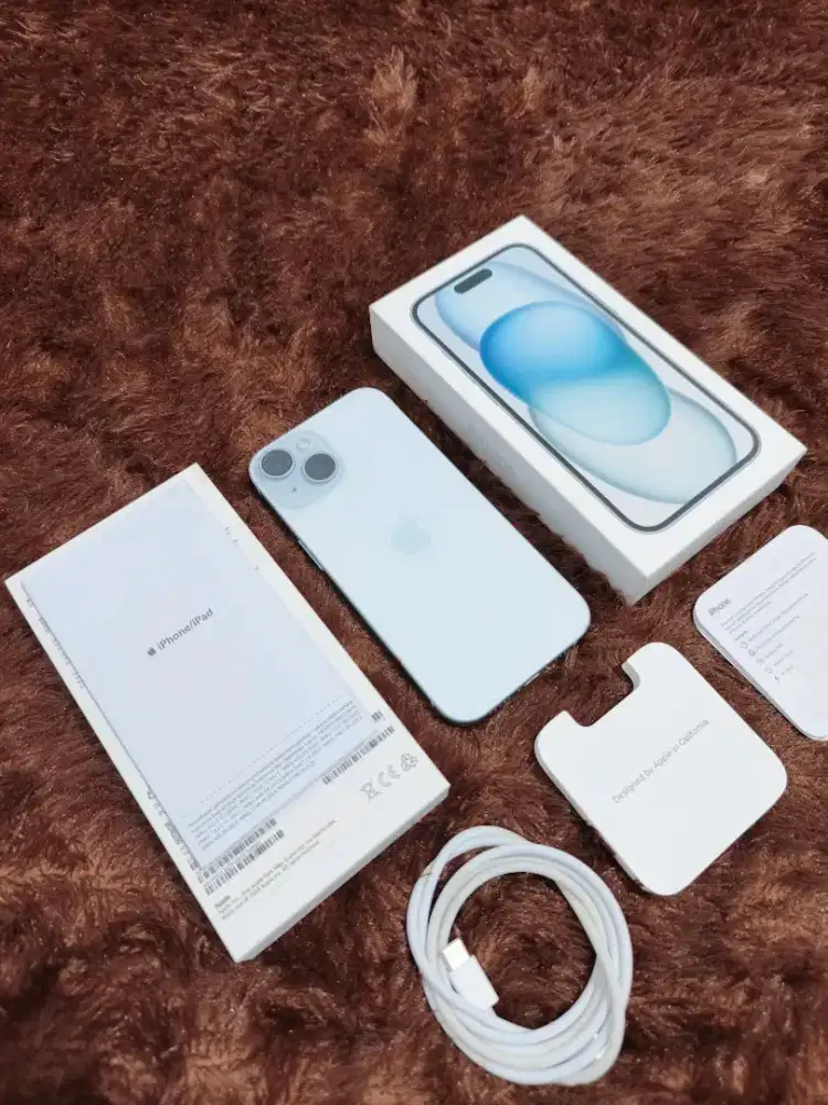 iPhone 15 128GB iBox Like New Garansi 7 Oktober 2026 - Blue