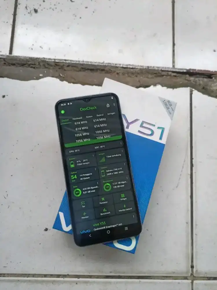 VIVO Y51 , RAM 8/128GB , FULSHET.