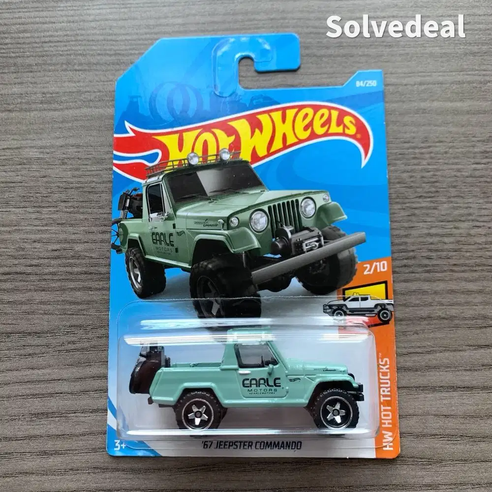 Hot Wheels 67 Jeepster Commando 2019 Hijau – Baru