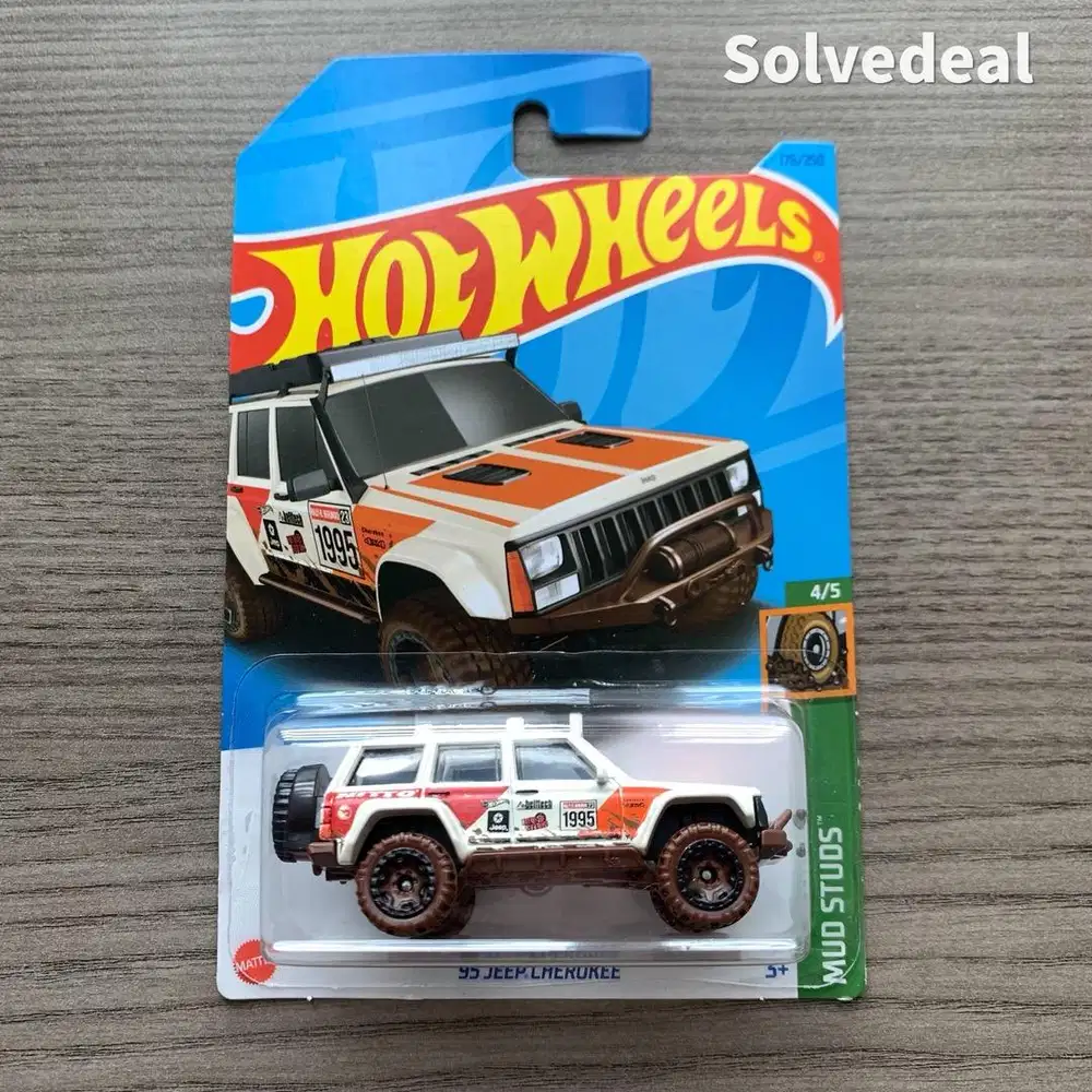 Hot Wheels 95 Jeep Cherokee Treasure Hunt 2023 Putih – Baru