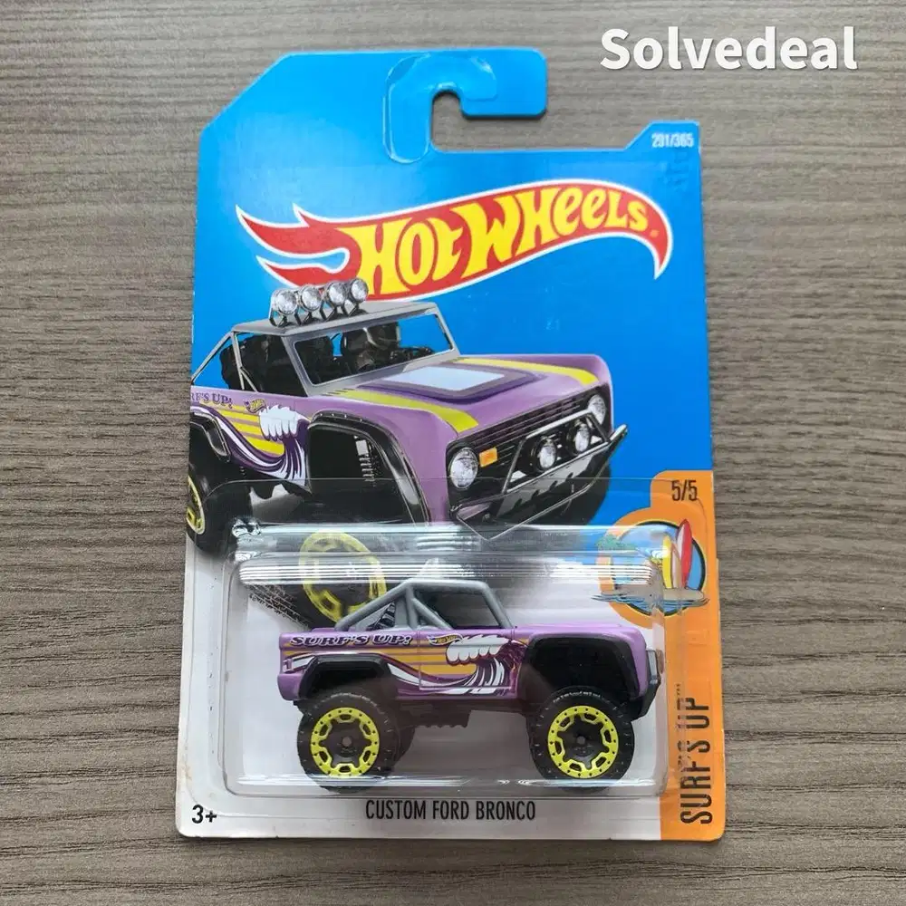 Hot Wheels Custom Ford Bronco 2017 Ungu – Baru