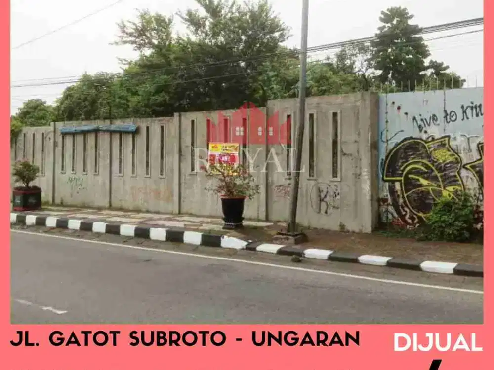 djual Tanah pinggir jalan gatot subroto ungaran lokasi strategis cocok untuk usaha