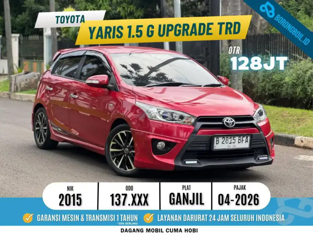 Termurah Yaris G At up TRD 2015