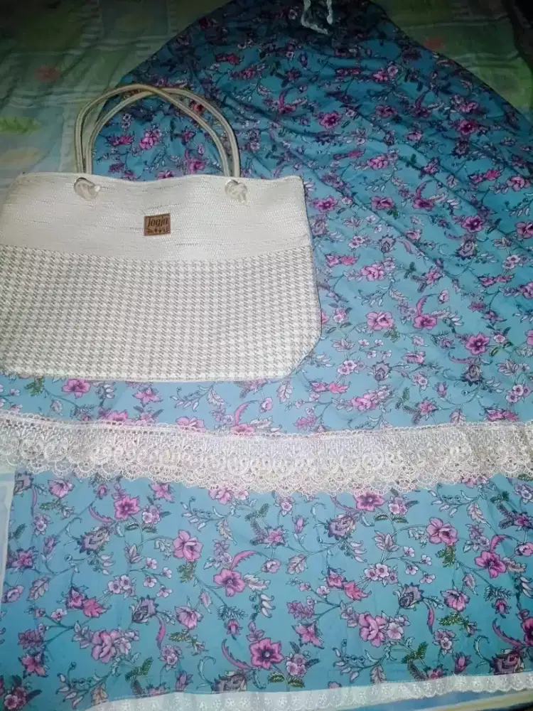 Mukena dewasa bahan cotton Rayon+Tas jogja