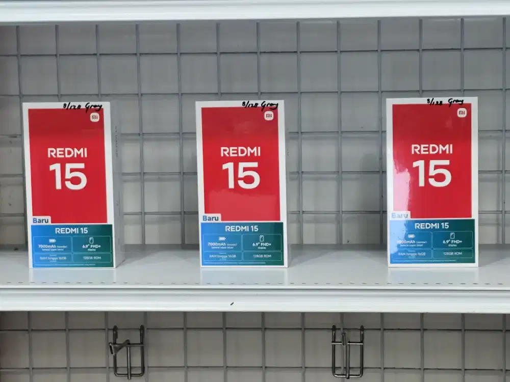 Redmi 15 RAM 16GB INTERNAL 256GB murah lengkap resmi segel