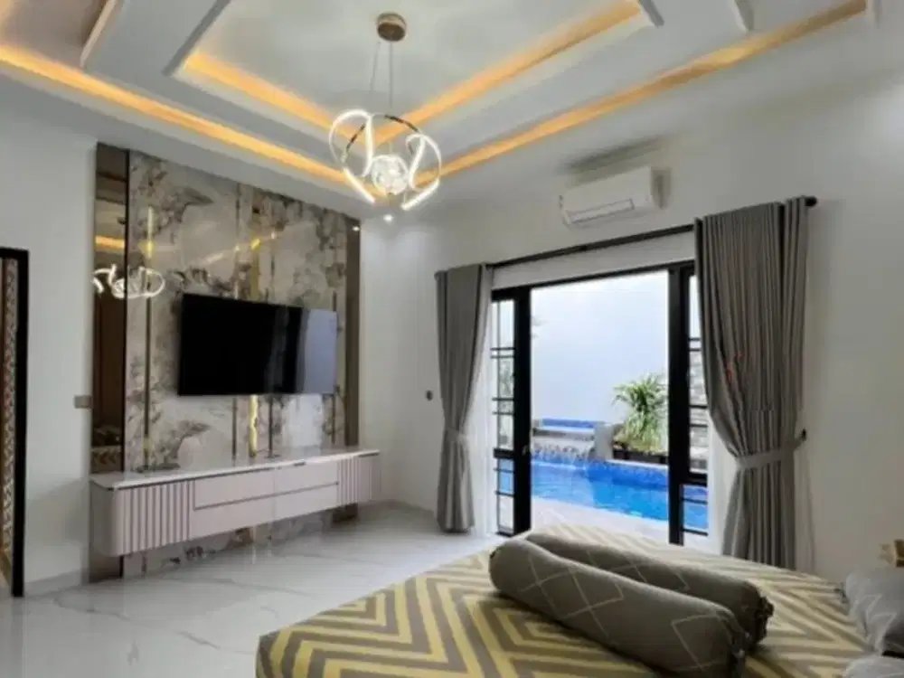 DIJUAL CEPAT MURAH RUMAH BARU MEWAH PRIVATE POOL LIFT DI PONDOK INDAH