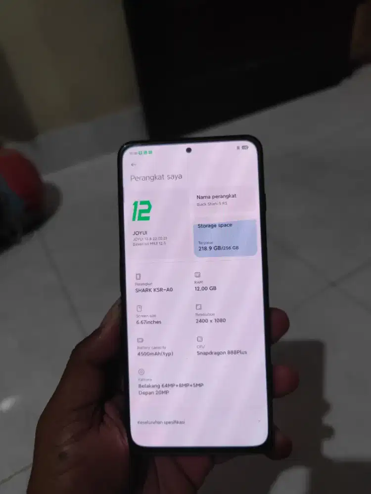 Blackshark 5 RS Ram 12/256