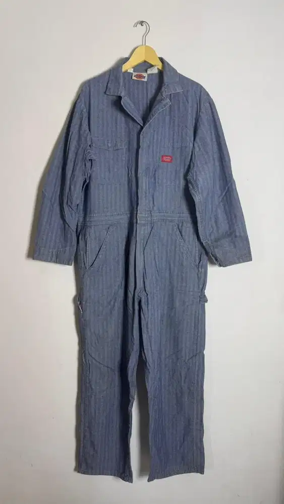 Coverall Dickies Vintage Salur Biru - Workwear Mekanik Otentik