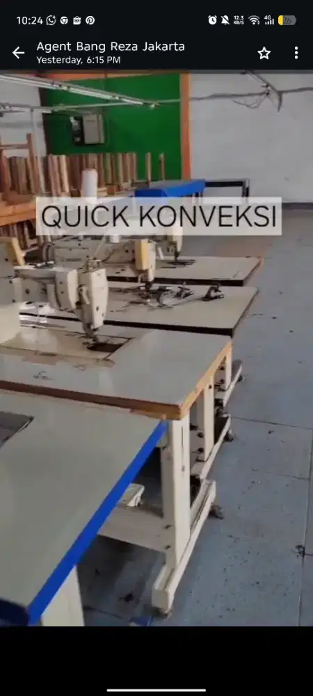 Dijual Mesin Jahit Set Konveksi Total ada 45 Mesin Lokasi Karawang