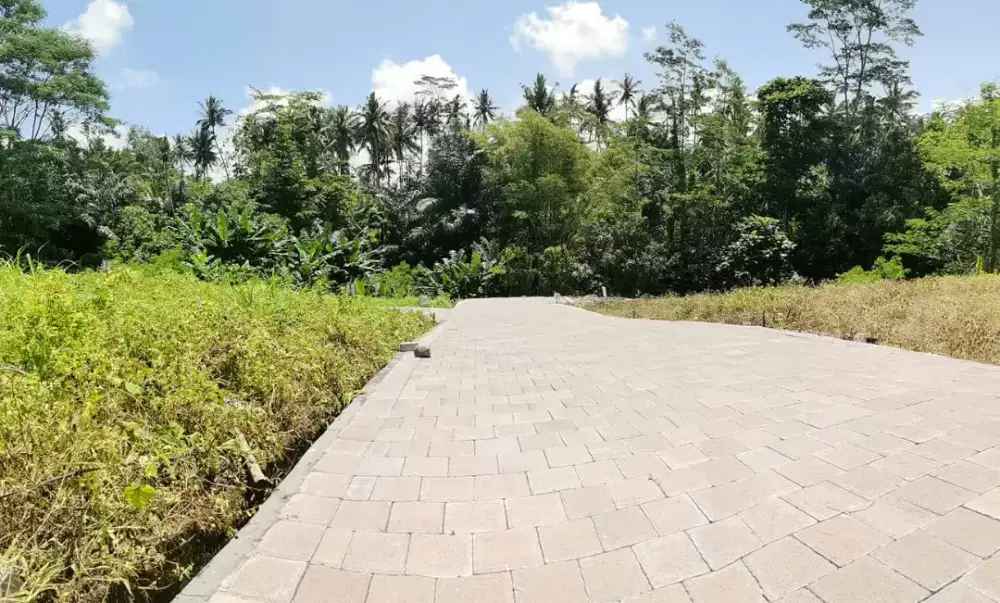 Tanah cantik zona perumahan beng gianyar jl5mtr paving