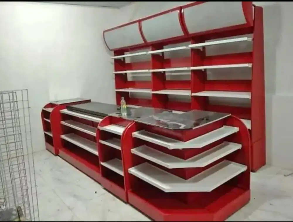 meja kasir besi seken rekondisi cat ulang eks market