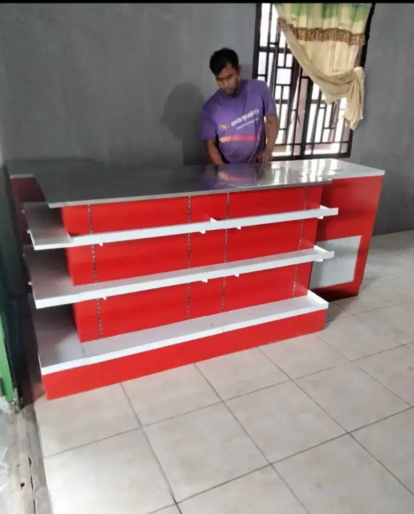 meja kasir seken rekondisi eks Indomaret