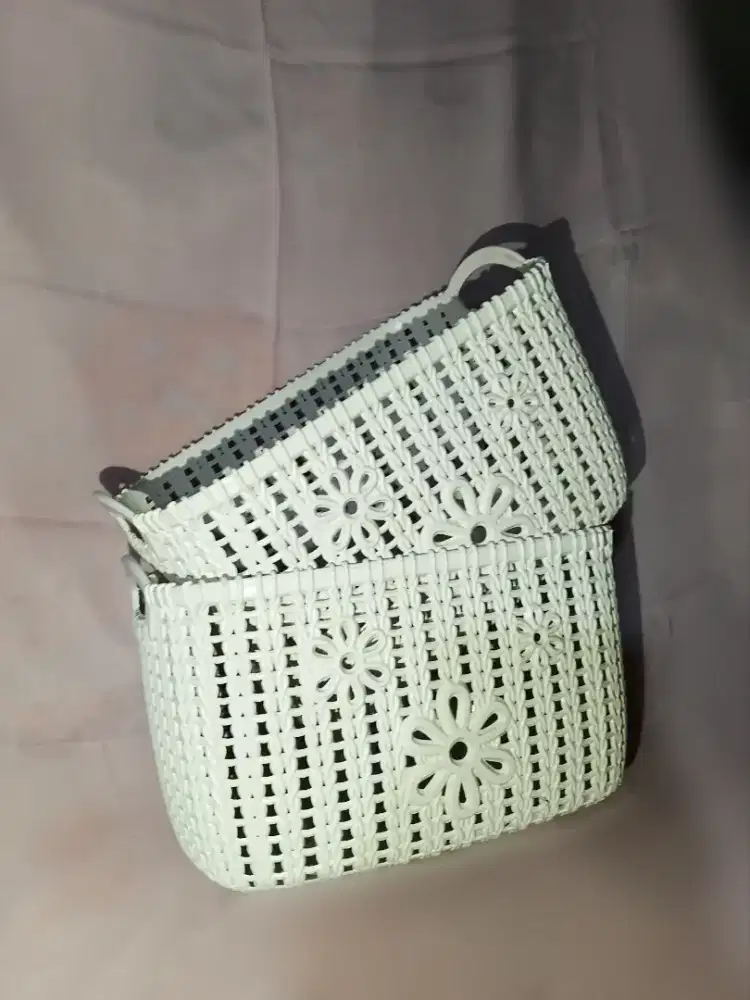 Keranjang Penyimpanan Bermotif aesthetic