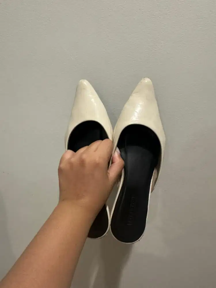 Nakedsol - Heels Bekas Putih