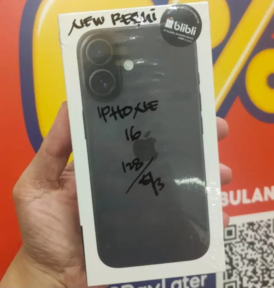 Iphone 16 128GB Black BNIB Garansi Resmi Indonesia