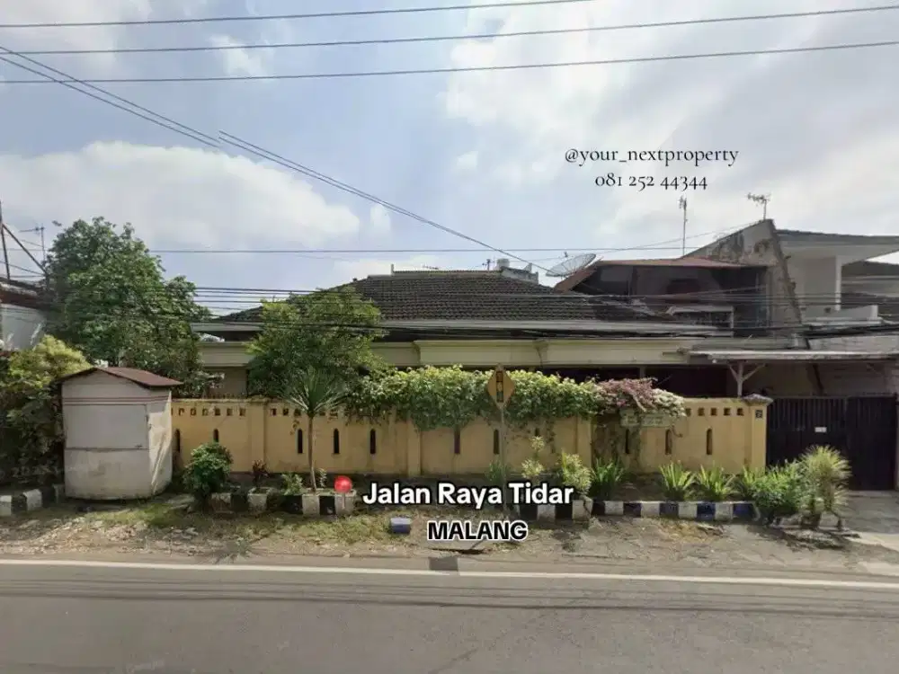 Rumah Besar Di Jalan Utama Raya Tidar, Sukun Malang