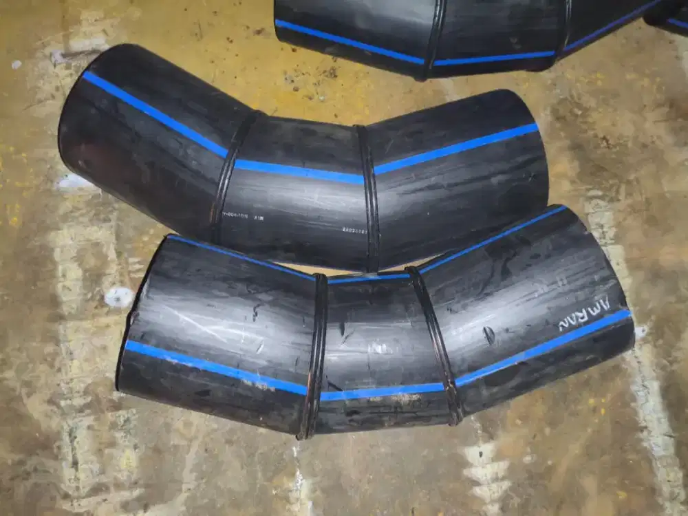 Bend (elbow) HDPE 45, 10 Inci. PN 12,5 sebanyak 18 pcs