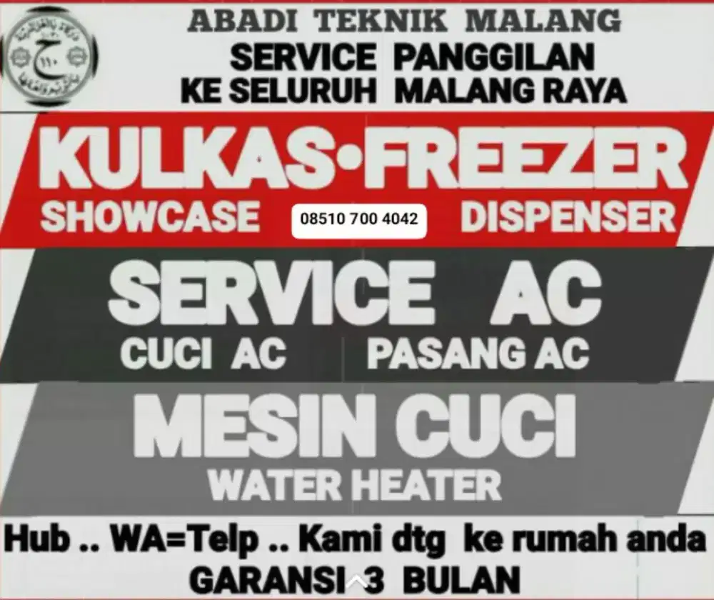 service kulkas ac (cuci ac-75) mesin cuci water hiter servis panggilan