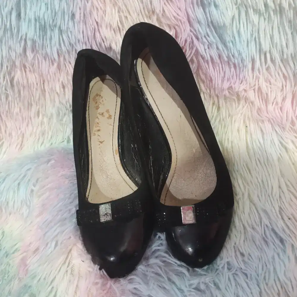 FLD Sepatu Wanita Heels lebar 7cm