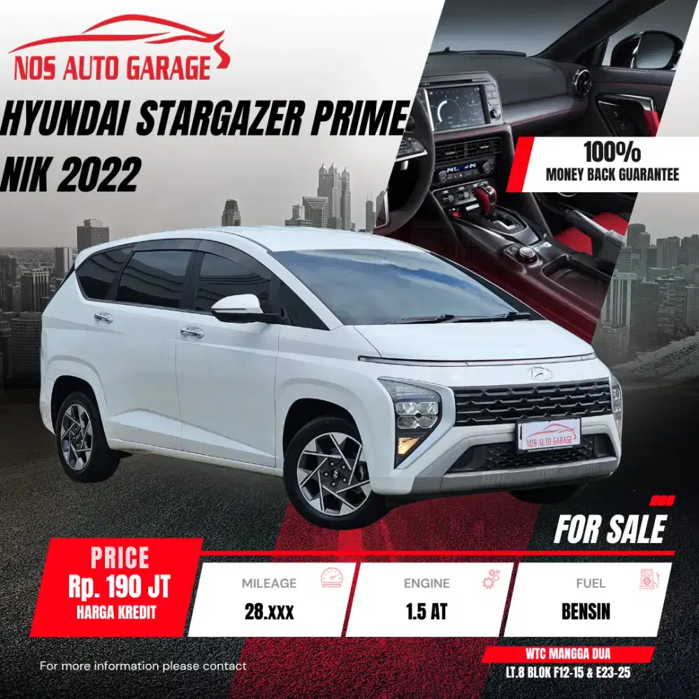 [Km 28rb] Hyundai Stargazer 1.5 Prime 2022