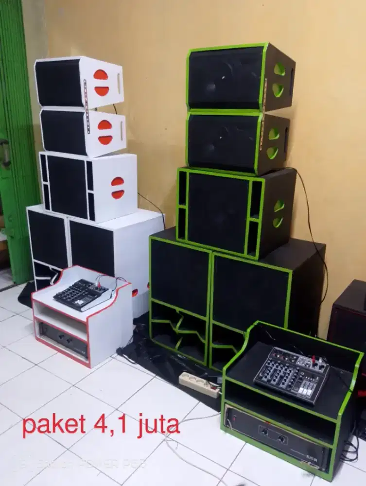 Paket sound sistem rumahan 12 inc komplit siap bunyi