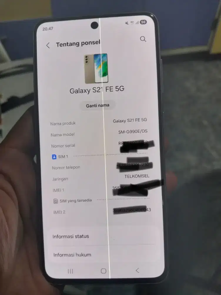 Samsung S21 FE RAM 8/256