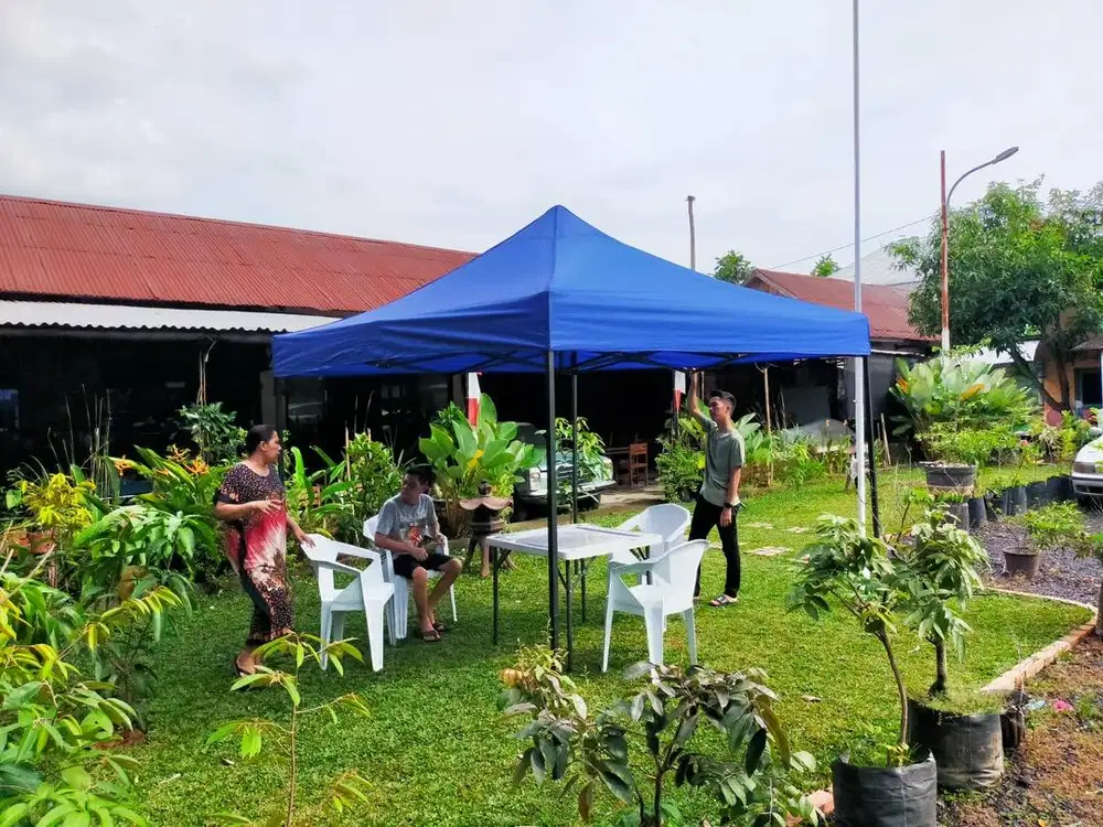 Tenda lipat 3x3 meter ready stok Palembang harga murah . Bisa cod